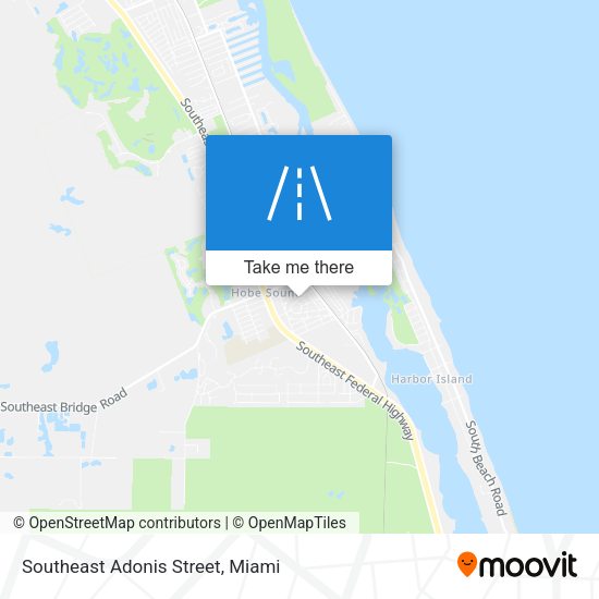 Southeast Adonis Street map