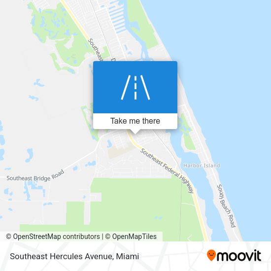 Southeast Hercules Avenue map