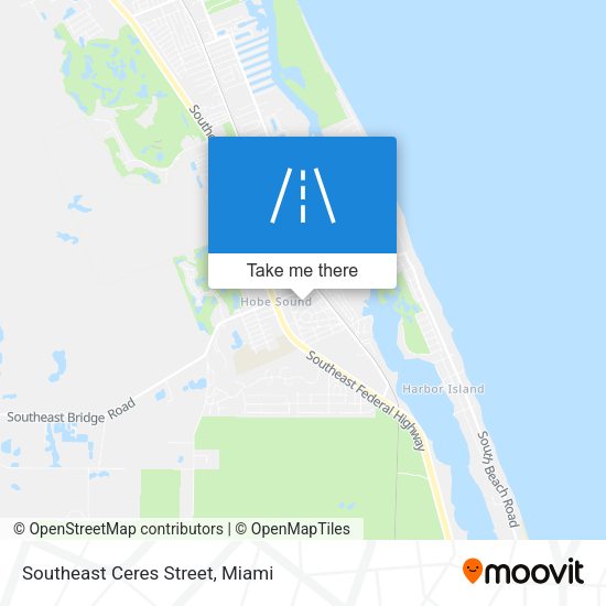 Southeast Ceres Street map