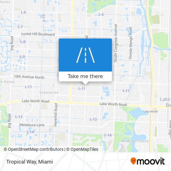 Tropical Way map