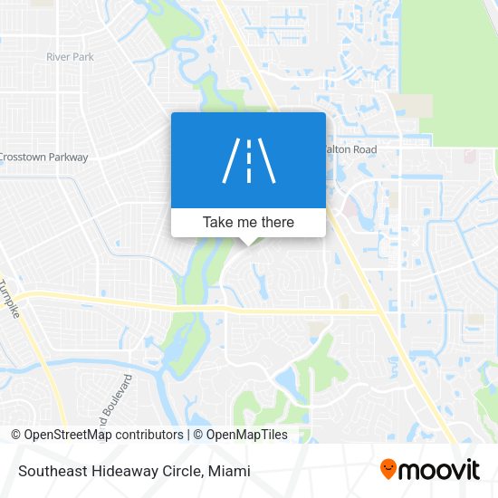 Southeast Hideaway Circle map