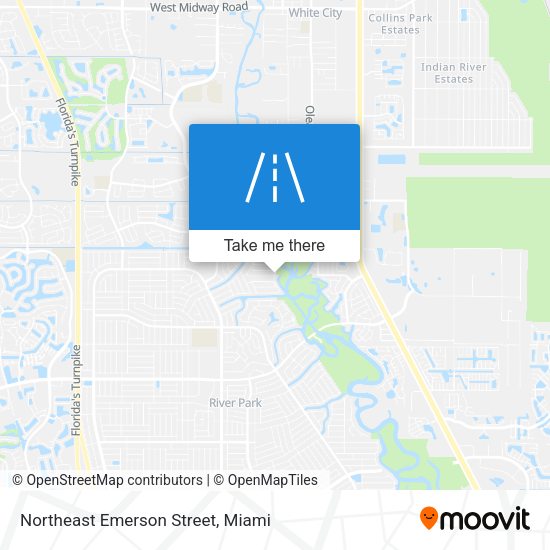 Northeast Emerson Street map