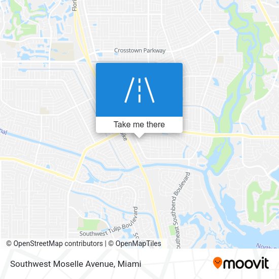 Southwest Moselle Avenue map