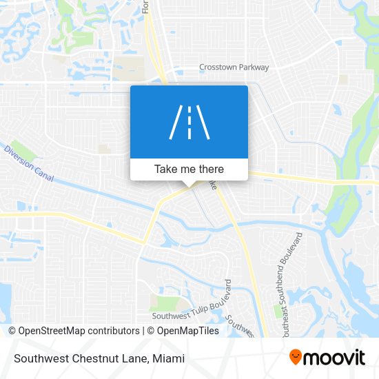 Southwest Chestnut Lane map