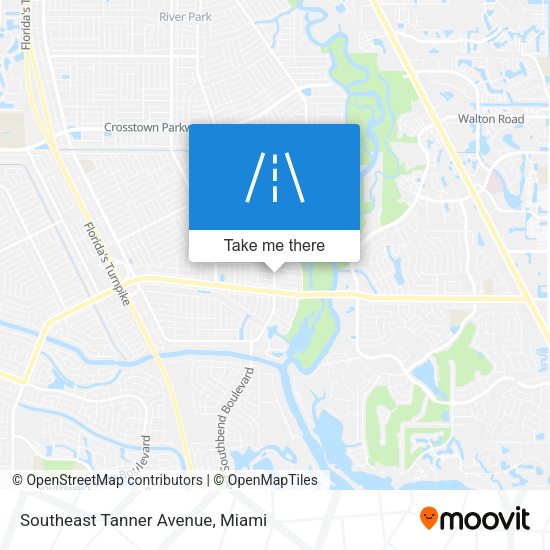 Mapa de Southeast Tanner Avenue