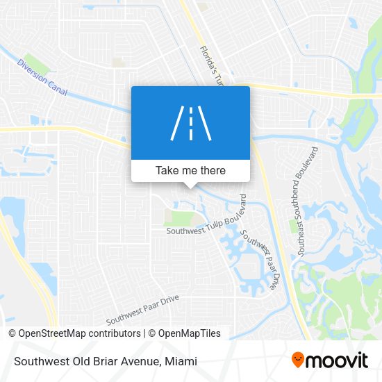 Southwest Old Briar Avenue map
