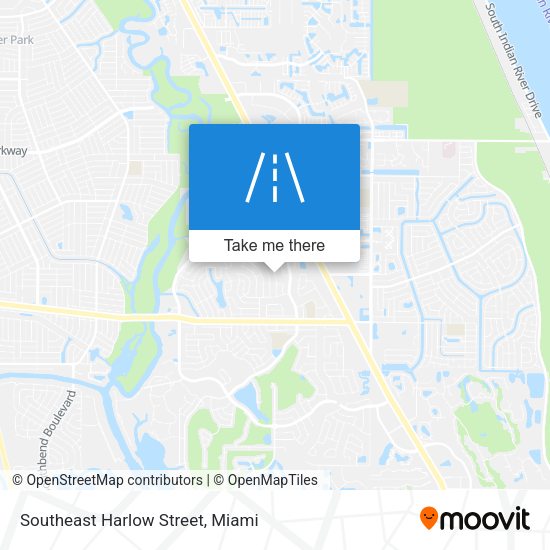 Mapa de Southeast Harlow Street