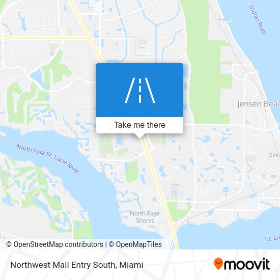 Northwest Mall Entry South map