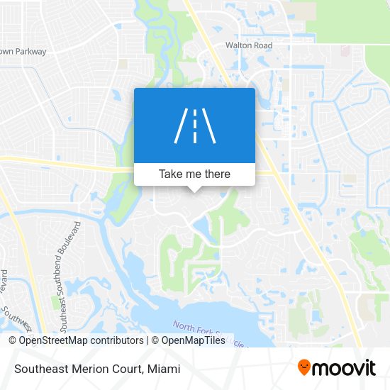 Southeast Merion Court map