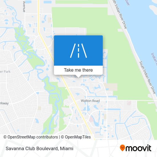 Savanna Club Boulevard map