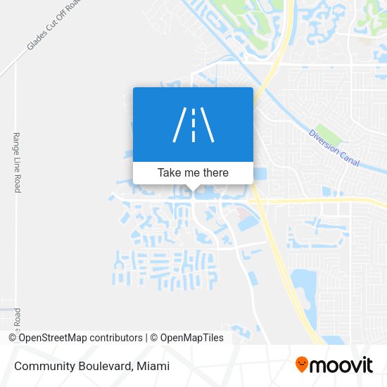 Mapa de Community Boulevard