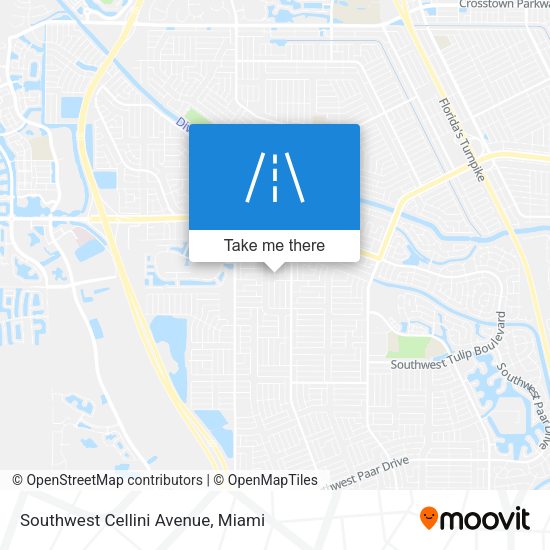 Southwest Cellini Avenue map