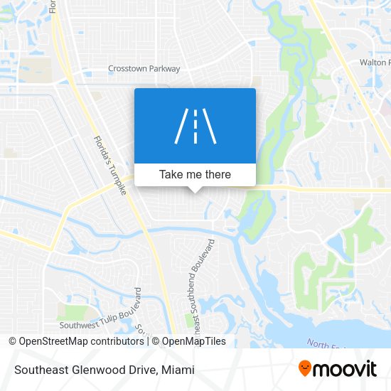 Southeast Glenwood Drive map
