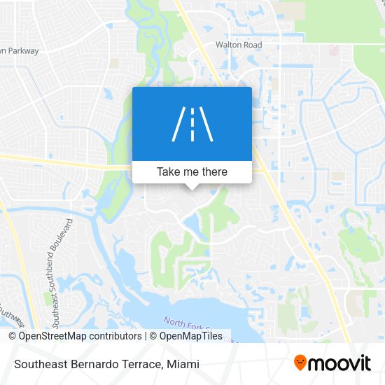 Southeast Bernardo Terrace map