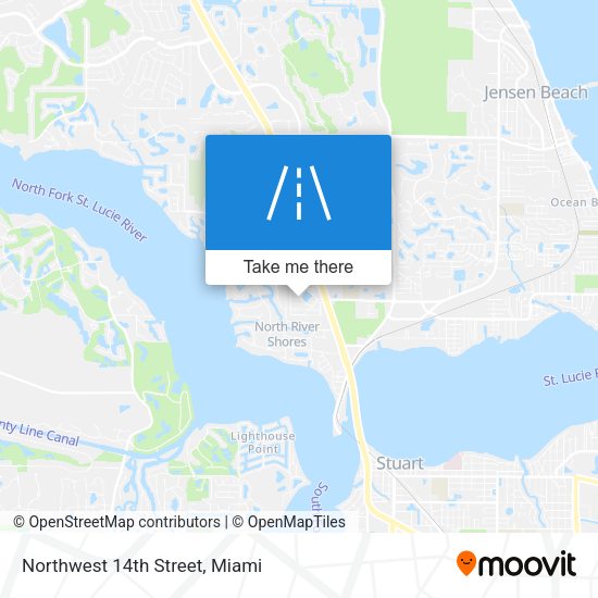 Mapa de Northwest 14th Street