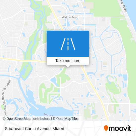 Southeast Carlin Avenue map