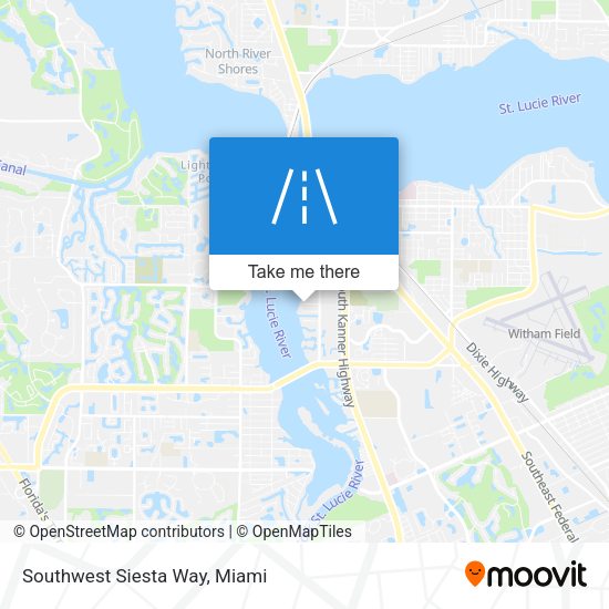Southwest Siesta Way map