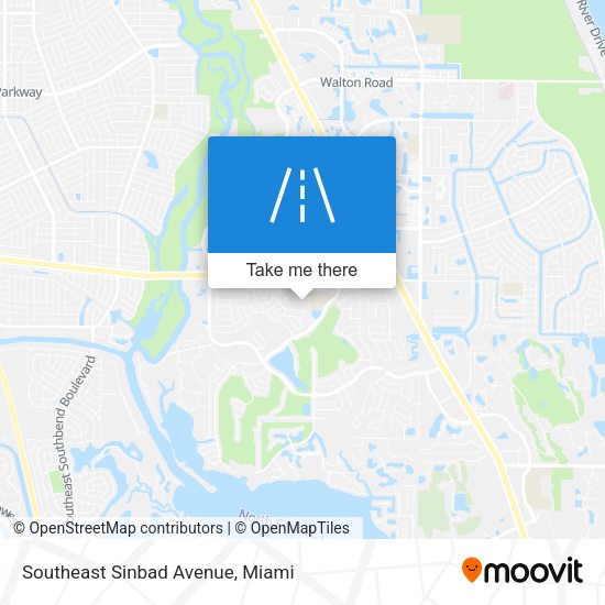 Southeast Sinbad Avenue map