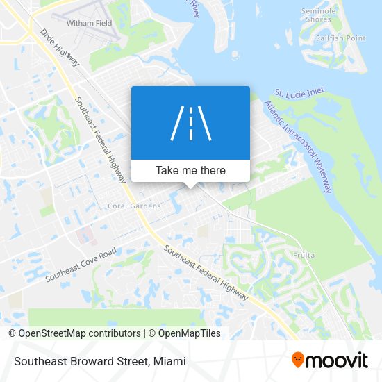 Mapa de Southeast Broward Street