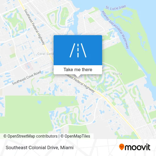 Southeast Colonial Drive map