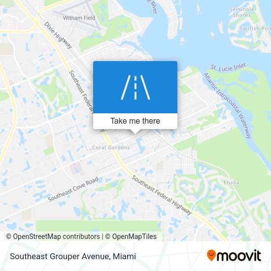 Southeast Grouper Avenue map