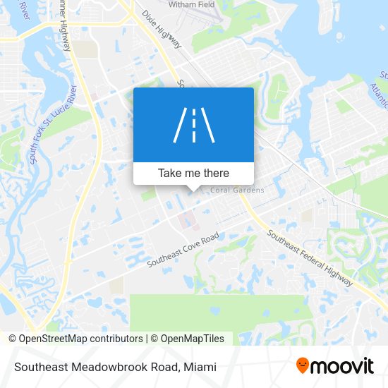 Southeast Meadowbrook Road map