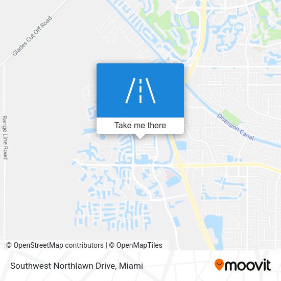 Mapa de Southwest Northlawn Drive