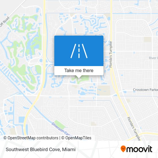 Southwest Bluebird Cove map