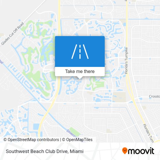 Mapa de Southwest Beach Club Drive