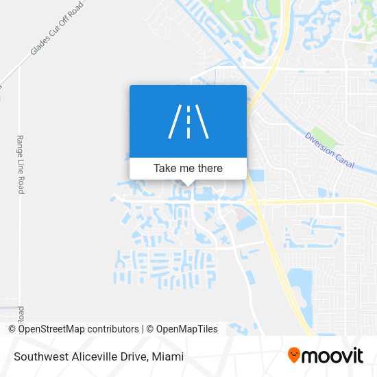 Southwest Aliceville Drive map