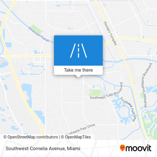Mapa de Southwest Cornelia Avenue