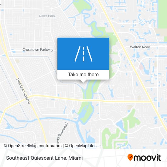 Mapa de Southeast Quiescent Lane