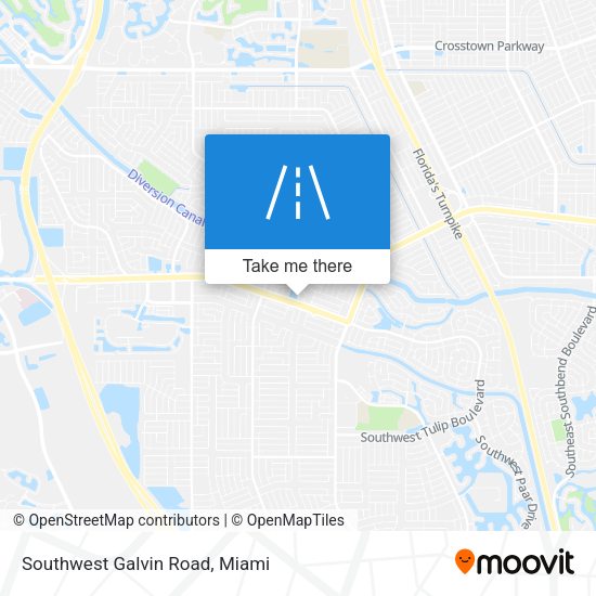 Southwest Galvin Road map