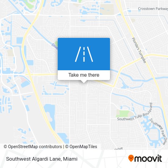 Southwest Algardi Lane map