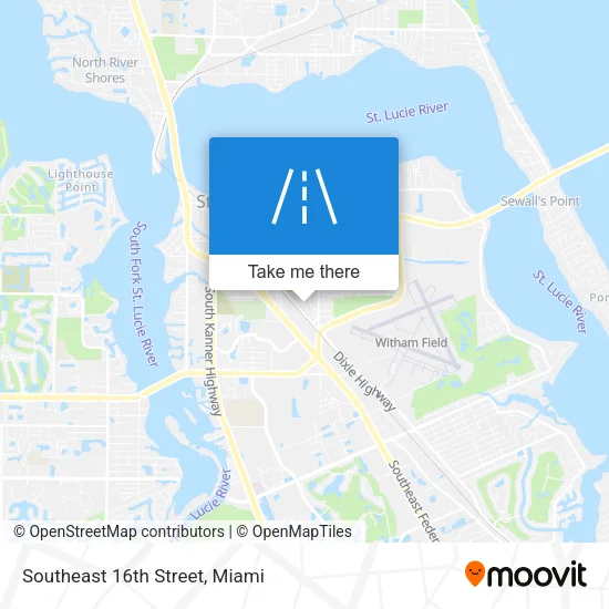 Southeast 16th Street map