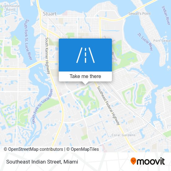 Southeast Indian Street map