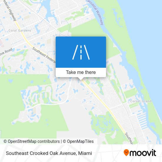 Mapa de Southeast Crooked Oak Avenue