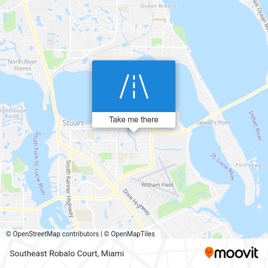 Southeast Robalo Court map