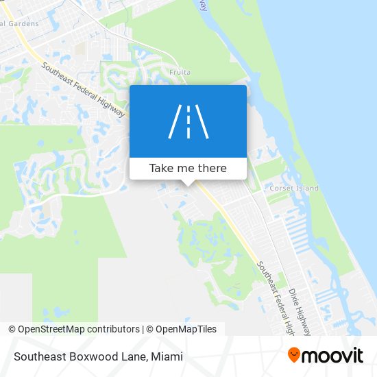 Southeast Boxwood Lane map