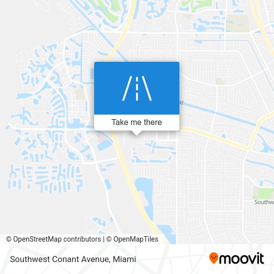 Southwest Conant Avenue map