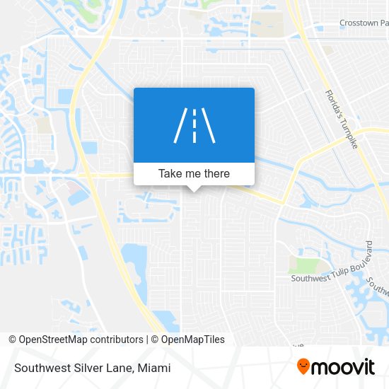 Southwest Silver Lane map