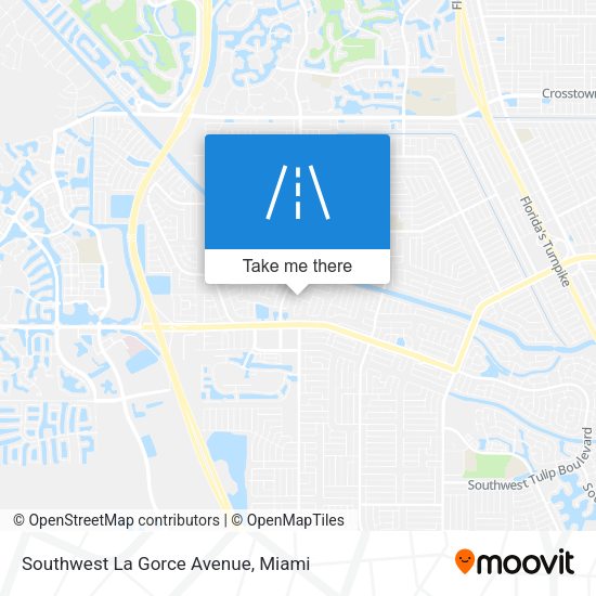 Mapa de Southwest La Gorce Avenue