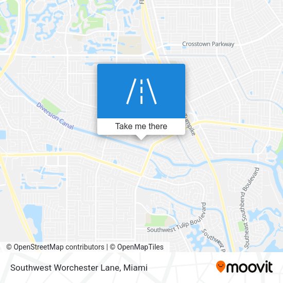 Mapa de Southwest Worchester Lane