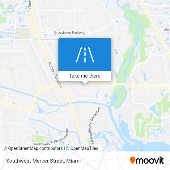 Mapa de Southwest Mercer Street