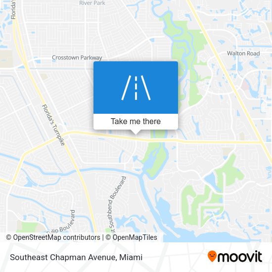Southeast Chapman Avenue map