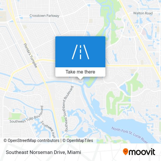 Southeast Norseman Drive map