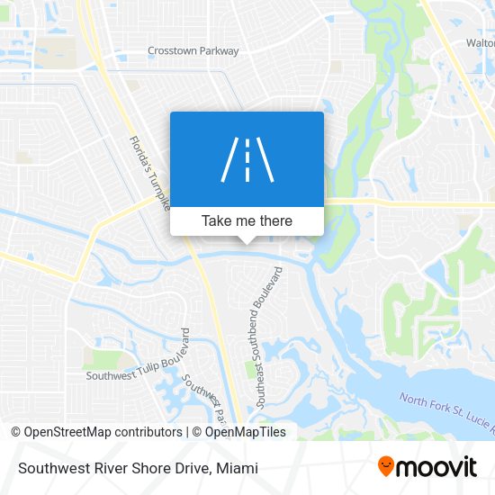 Southwest River Shore Drive map