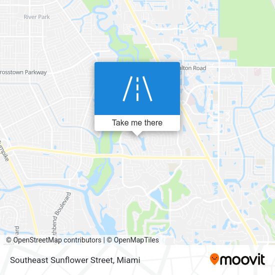 Southeast Sunflower Street map