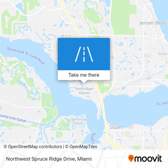 Northwest Spruce Ridge Drive map