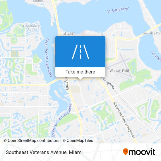 Southeast Veterans Avenue map